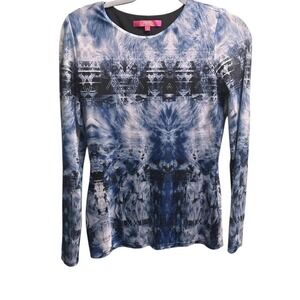 Y2K Fairy Whimsigoth Stretch Catherine, Catherine Malandrino abstract top.